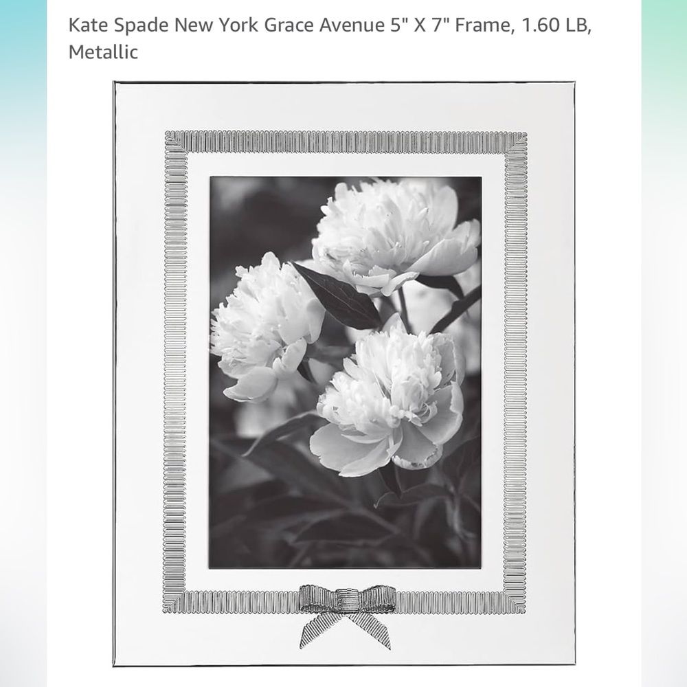 kate spade Silver Bow Accent Frame
